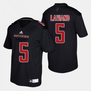 Rutgers Scarlet Knights Chris Laviano Jersey For Men College Football #5 Black