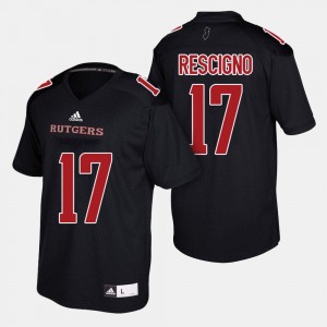 Rutgers Scarlet Knights Giovanni Rescigno Jersey College Football For Men #17 Black
