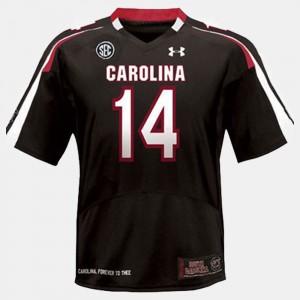 South Carolina Gamecocks Connor Shaw Jersey Black For Kids College Football #14