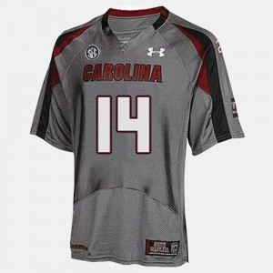 South Carolina Gamecocks Connor Shaw Jersey For Men #14 College Football Gray