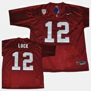 Stanford Cardinal Andrew Luck Jersey Youth(Kids) Red #12 College Football