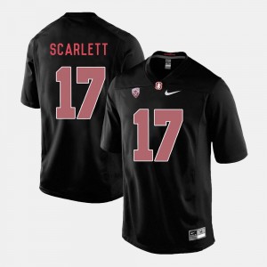 Stanford Cardinal Brennan Scarlett Jersey Black #17 College Football Mens