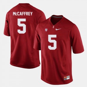 Stanford Cardinal Christian McCaffrey Jersey #5 Cardinal College Football Men's