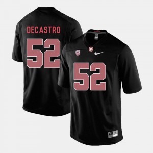 Stanford Cardinal David DeCastro Jersey #52 College Football Black Men