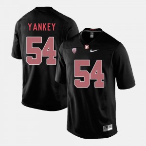 Stanford Cardinal David Yankey Jersey For Men's College Football #54 Black