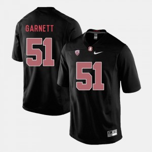 Stanford Cardinal Joshua Garnett Jersey College Football Black #51 Men's