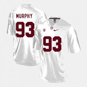 Stanford Cardinal Trent Murphy Jersey #93 For Men College Football White