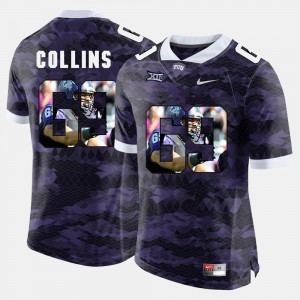 TCU Horned Frogs Aviante Collins Jersey High-School Pride Pictorial Limited Mens Purple #69