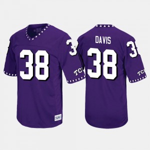 TCU Horned Frogs Daythan Davis Jersey Men Purple Throwback #38