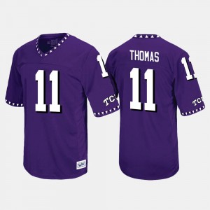TCU Horned Frogs Dylan Thomas Jersey Purple Men #11 Throwback