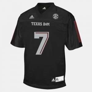 Texas A&M Aggies Kenny Hill Jersey #7 For Men Black College Football