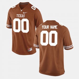 Texas Longhorns Customized Jersey College Football Orange #00 For Men's