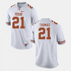 Texas Longhorns Duke Thomas Jersey #21 College Football Men's White