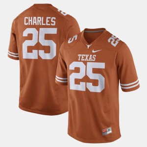 Texas Longhorns Jamaal Charles Jersey Orange Mens Alumni Football Game #25