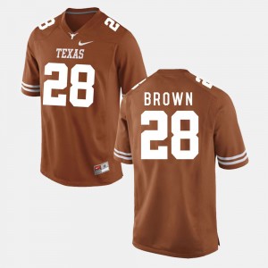 Texas Longhorns Malcolm Brown Jersey #28 For Men College Football Burnt Orange