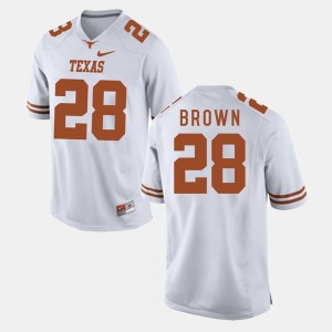 Texas Longhorns Malcolm Brown Jersey For Men's College Football White #28