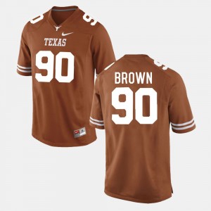Texas Longhorns Malcom Brown Jersey College Football #90 Mens Burnt Orange