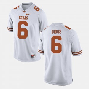 Texas Longhorns Quandre Diggs Jersey For Men College Football #6 White