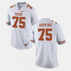 Texas Longhorns Trey Hopkins Jersey College Football For Men White #75