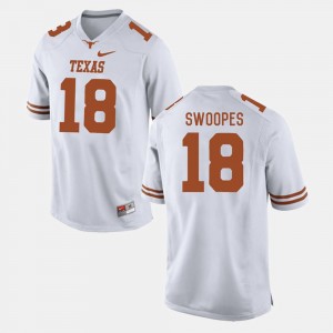 Texas Longhorns Tyrone Swoopes Jersey For Men #18 College Football White
