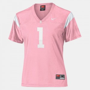 USC Trojans Jersey College Football #1 Ladies Pink