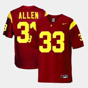 USC Trojans Marcus Allen Jersey College Football Youth Red #33