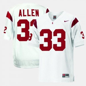 USC Trojans Marcus Allen Jersey #33 Youth(Kids) College Football White