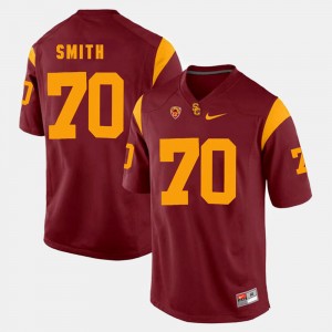 USC Trojans Tyron Smith Jersey For Men Pac-12 Game Red #70