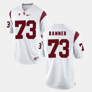 USC Trojans Zach Banner Jersey For Men's #73 Pac-12 Game White