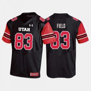 Utah Utes Jameson Field Jersey #83 Black Men's College Football