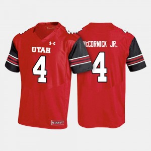 Utah Utes Troy McCormick Jr. Jersey For Men's #4 College Football Red