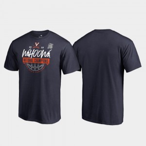 Virginia Cavaliers T-Shirt 2019 NCAA Basketball National Champions Fast Break 2019 Men's Basketball Champions Navy Men