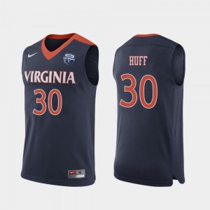 Virginia Cavaliers Jay Huff Jersey #30 Men's 2019 Men's Basketball Champions Navy