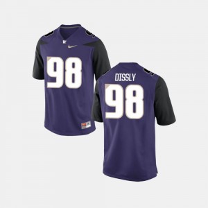 Washington Huskies Will Dissly Jersey College Football Mens #98 Purple