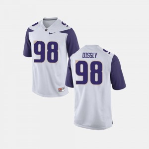 Washington Huskies Will Dissly Jersey Mens White #98 College Football