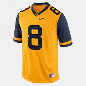 West Virginia Mountaineers Karl Joseph Jersey Gold College Football #8 For Men's