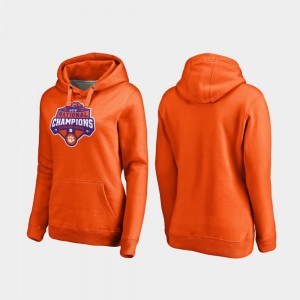Clemson Tigers Hoodie For Women's Orange College Football Playoff Gridiron 2018 National Champions