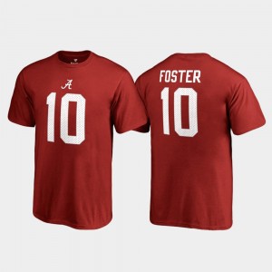 Alabama Crimson Tide Reuben Foster T-Shirt Youth(Kids) Crimson College Legends #10 Name & Number