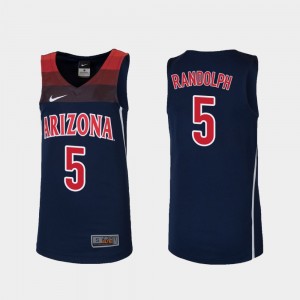 Arizona Wildcats Brandon Randolph Jersey Replica Navy For Kids #5 College Basketball