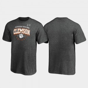Clemson Tigers T-Shirt Youth(Kids) 2019 Fiesta Bowl Bound Heather Gray Tackle