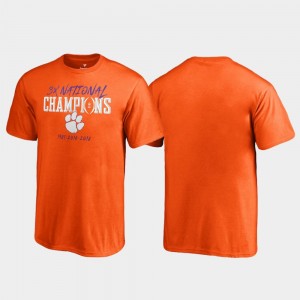 Clemson Tigers T-Shirt 2018 National Champions Orange Hitch College Football Playoff Kids