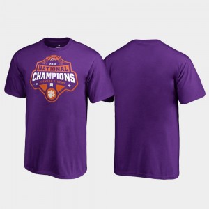 Clemson Tigers T-Shirt Youth(Kids) 2018 National Champions Gridiron College Football Playoff Purple