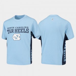 North Carolina Tar Heels T-Shirt Youth Carolina Blue Side Bar