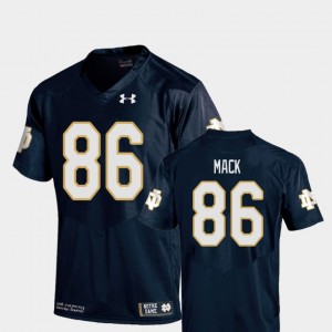 Notre Dame Fighting Irish Alize Mack Jersey Replica Navy Youth College Football #86