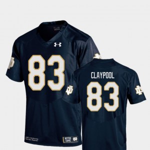 Notre Dame Fighting Irish Chase Claypool Jersey College Football Replica #83 Youth(Kids) Navy