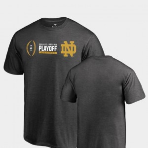 Notre Dame Fighting Irish T-Shirt Cadence Youth Heather Gray 2018 College Football Playoff Bound