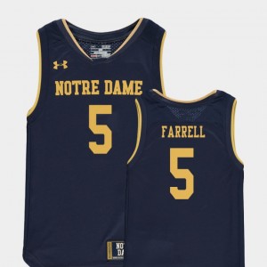 Notre Dame Fighting Irish Matt Farrell Jersey #5 Navy For Kids College Basketball Special Games Replica