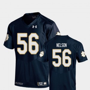 Notre Dame Fighting Irish Quenton Nelson Jersey College Football Navy Replica #56 Youth