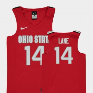 Ohio State Buckeyes Joey Lane Jersey Youth College Basketball #14 Replica Red