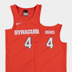 Syracuse Orange Elijah Hughes Jersey #4 College Basketball Youth Replica Orange